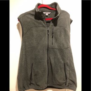 Gray polartec fleece vest size xl